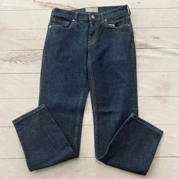 Everlane Women’s Skinny Straight Leg Denim 5 pocket Jeans 27 Regular Preppy - Picture 1 of 13